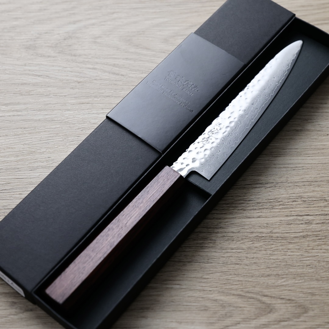 佐海 蔬果 150mm VG10鋼 鎚目大馬士革 紅柄