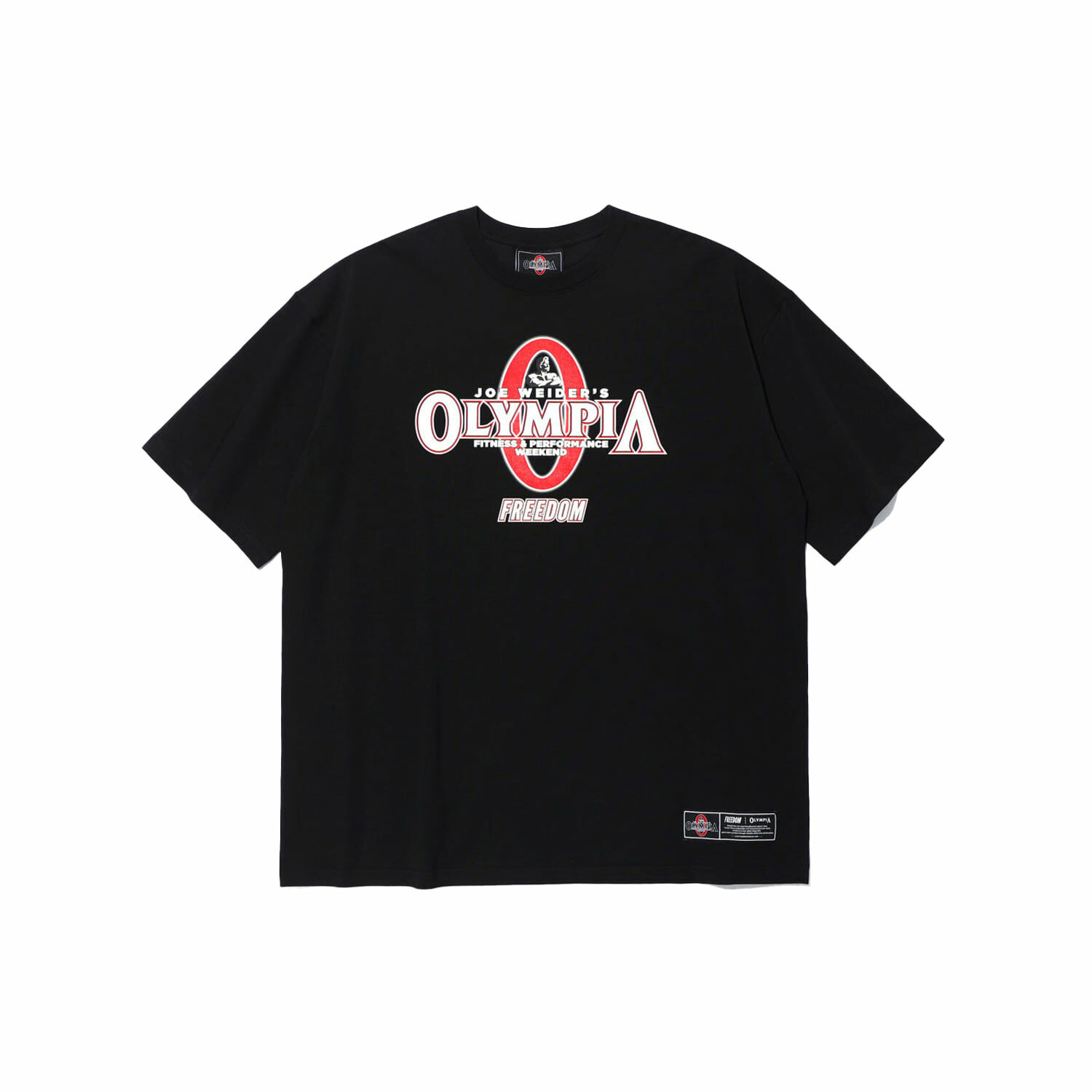 FREEDOM OLYMPIA COLLABO Big Logo T-Shirt - BLACK
