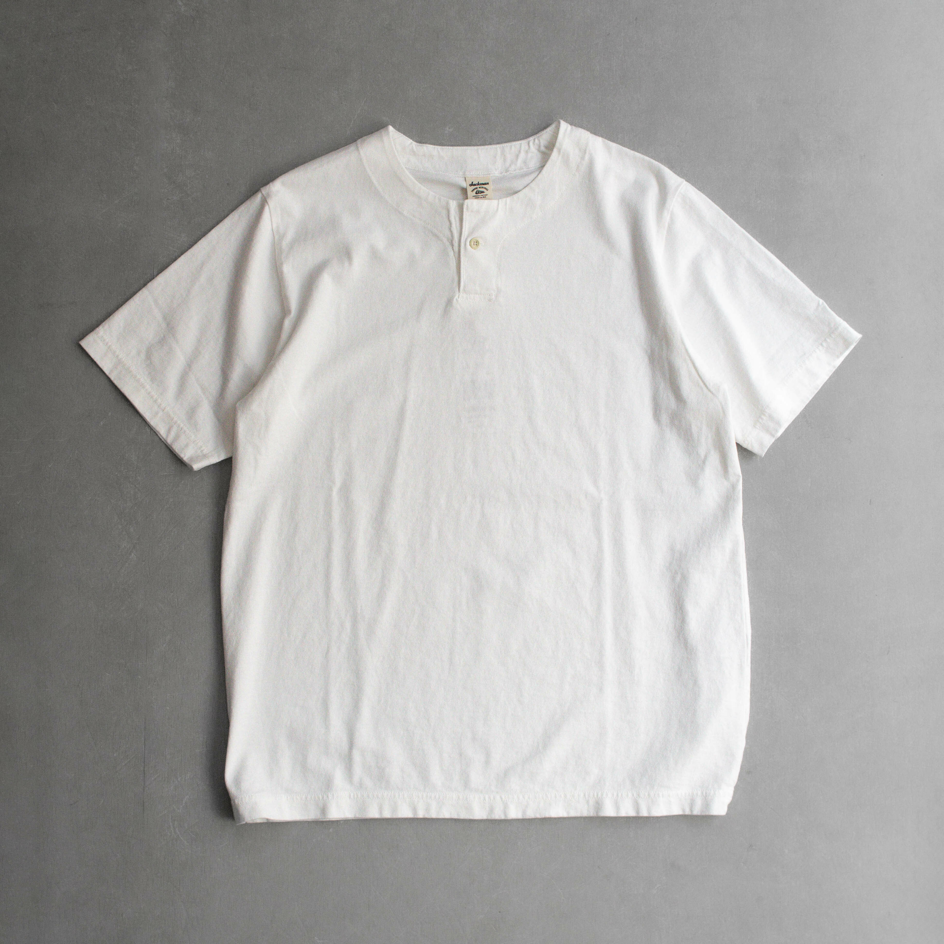 JACKMAN HENLEY NECK S/S T-SHIRT 日本製 亨利領 短袖 T恤 二色