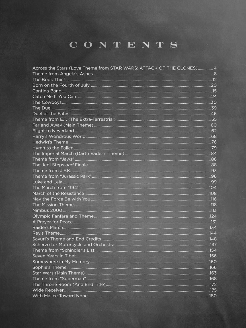 《THE JOHN WILLIAMS PIANO ANTHOLOGY》