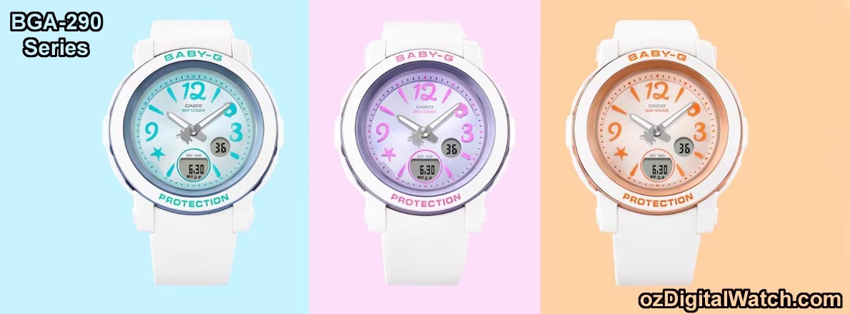 Casio Baby-G Analog Digital Women Watch BGA-290-series