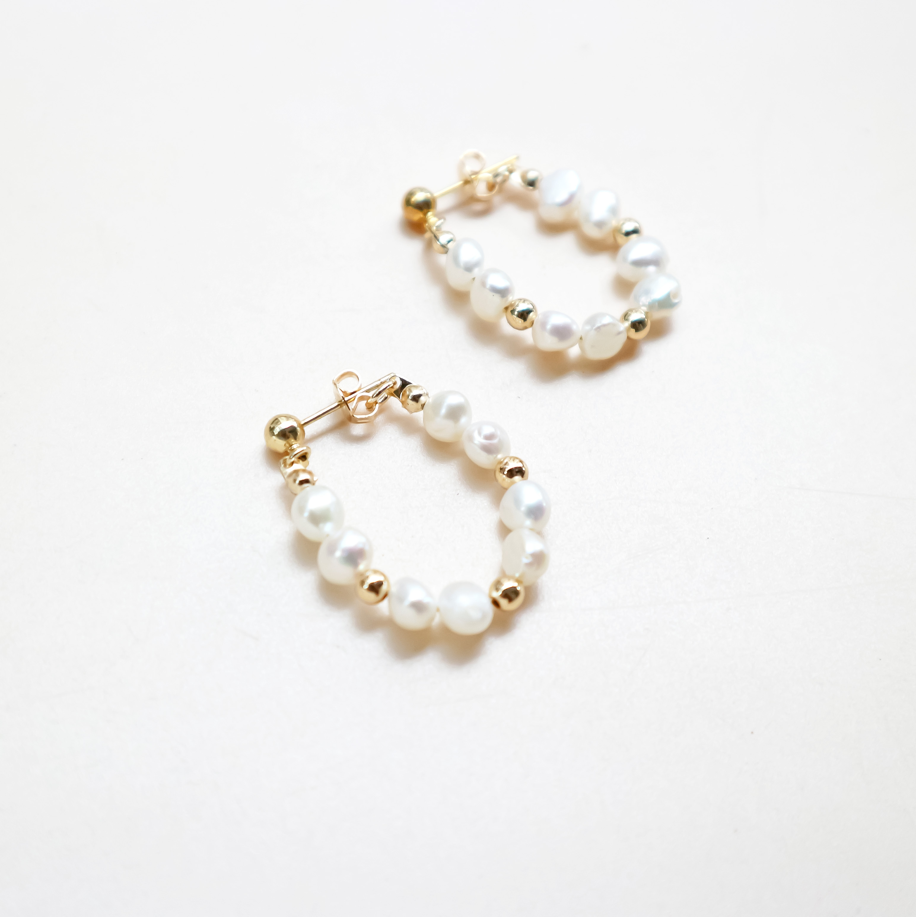 Akso 珍珠耳圈-大