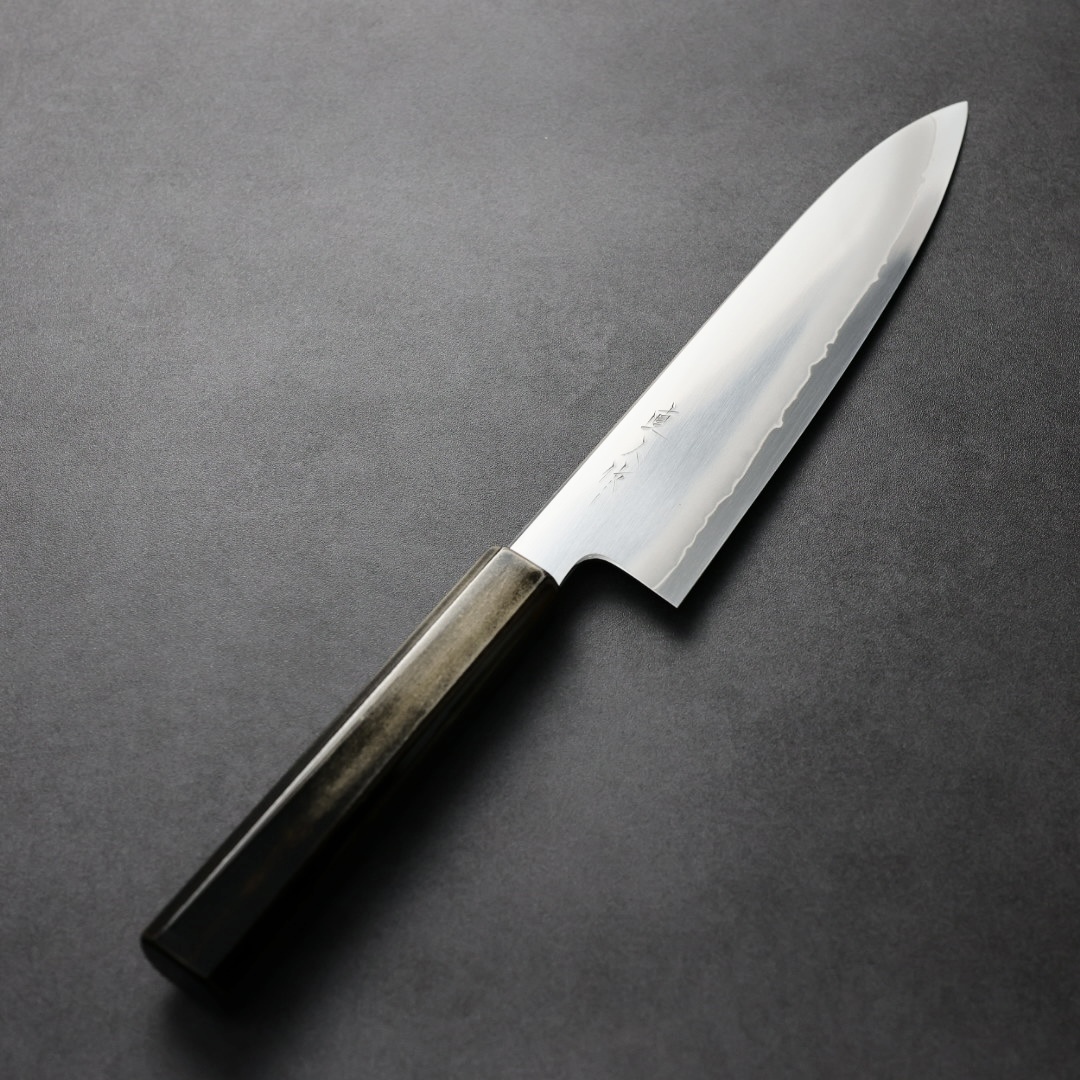 明神直人 牛刀 210mm SG2粉末HSS鋼 浮雲/漆銀柄