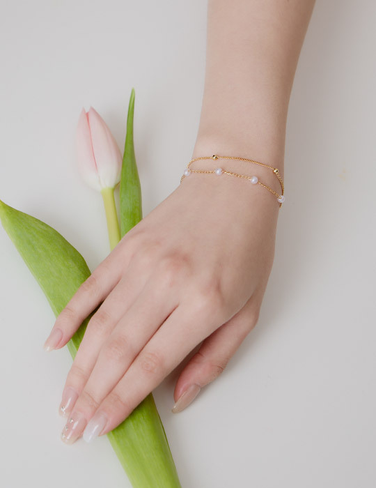 雙層百搭珍珠手鍊