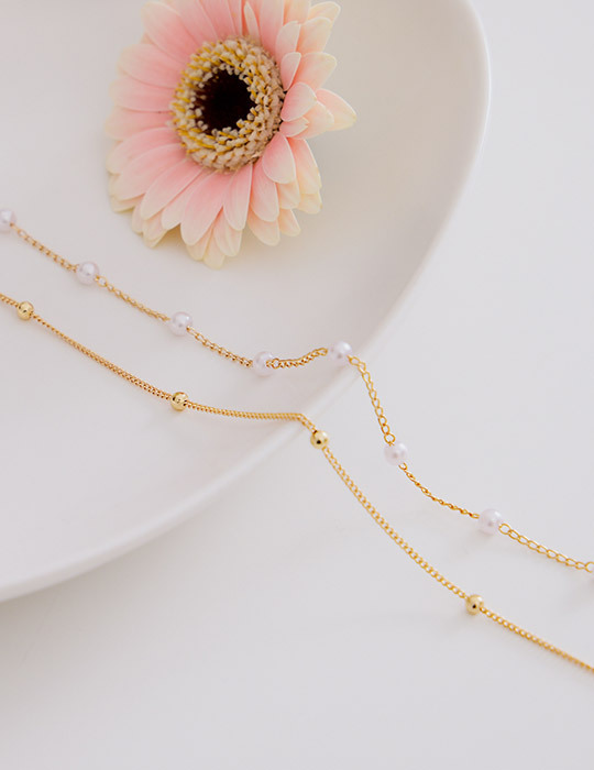 雙層百搭珍珠項鍊