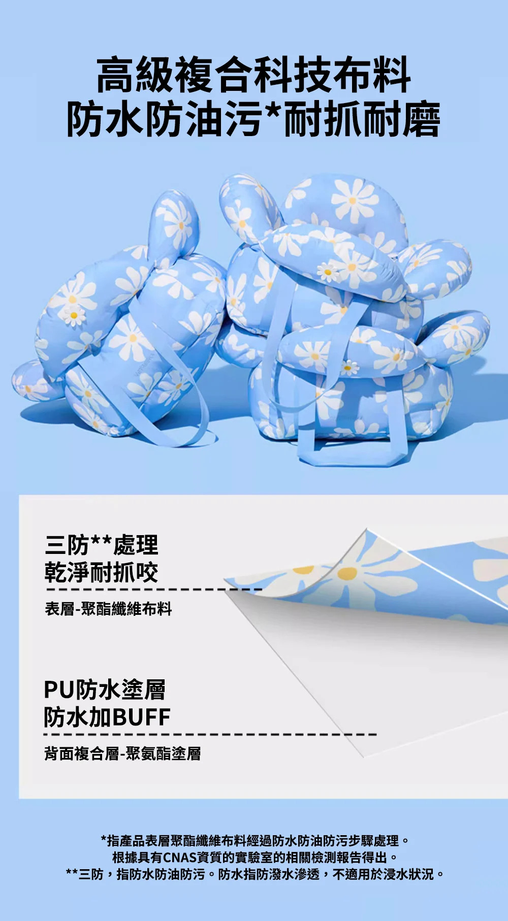 Vetreska 小雛菊防水抗菌寵物外出袋