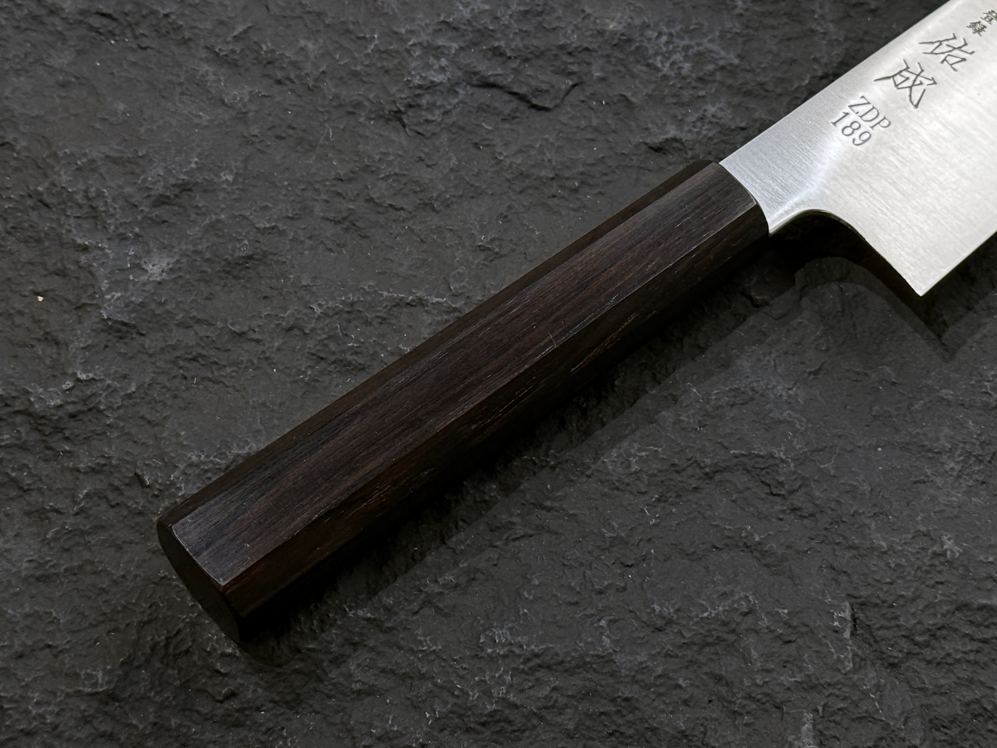 【美品】刀の柄　3個セット 佑成ZDP189 超粉末鋼三層切付牛刀黑檀柄