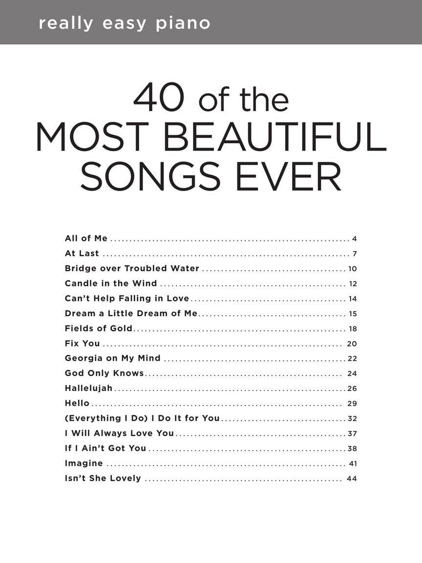 《40 of the Most Beautiful Songs Ever》