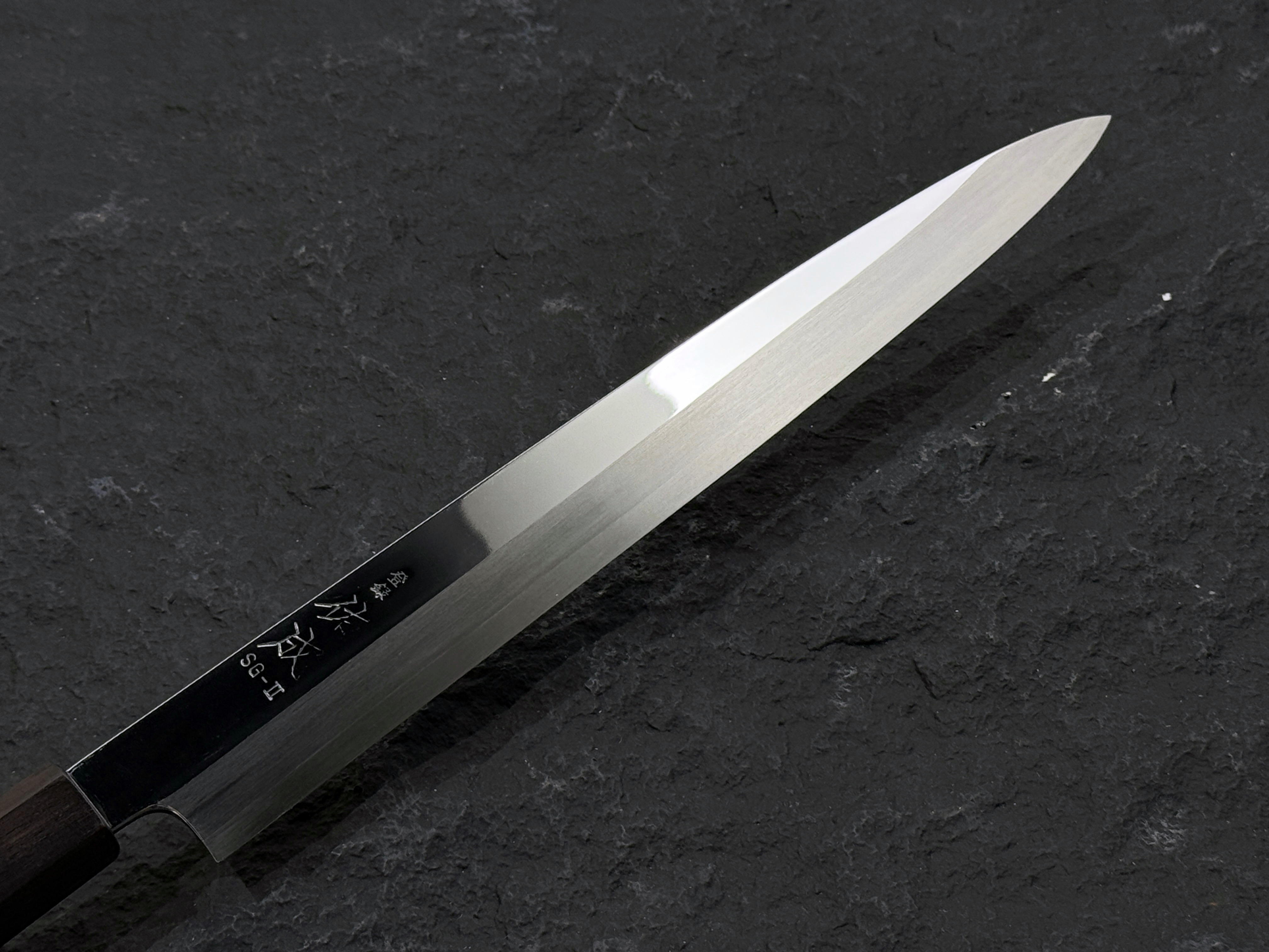 佑成 SG-2 粉末鋼 鏡面 正夫柳刃 黑檀柄