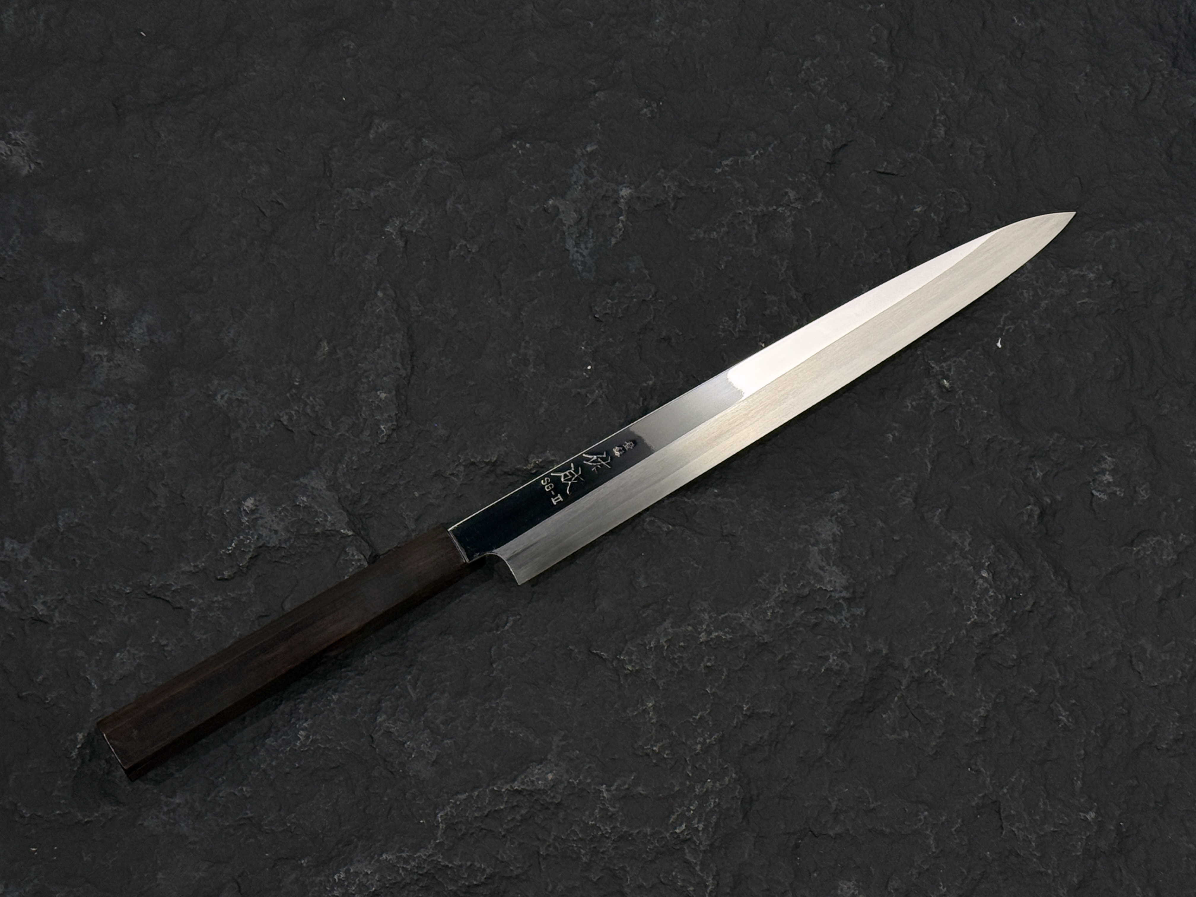 佑成SG-2 粉末鋼鏡面正夫柳刃黑檀柄