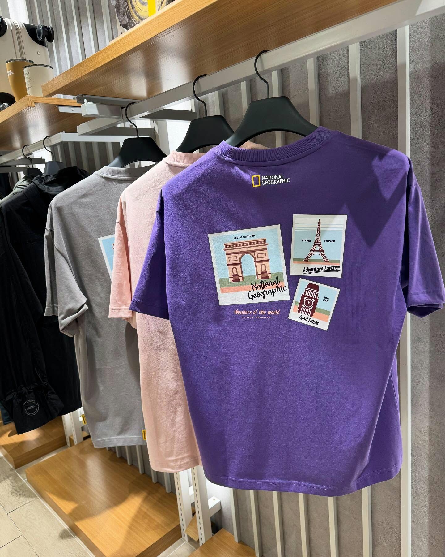 【代購】NATIONAL GEOGRAPHIC 國家地理 男女 OVIS 微寬鬆 漫遊歐洲 短袖 短T N252UTS110