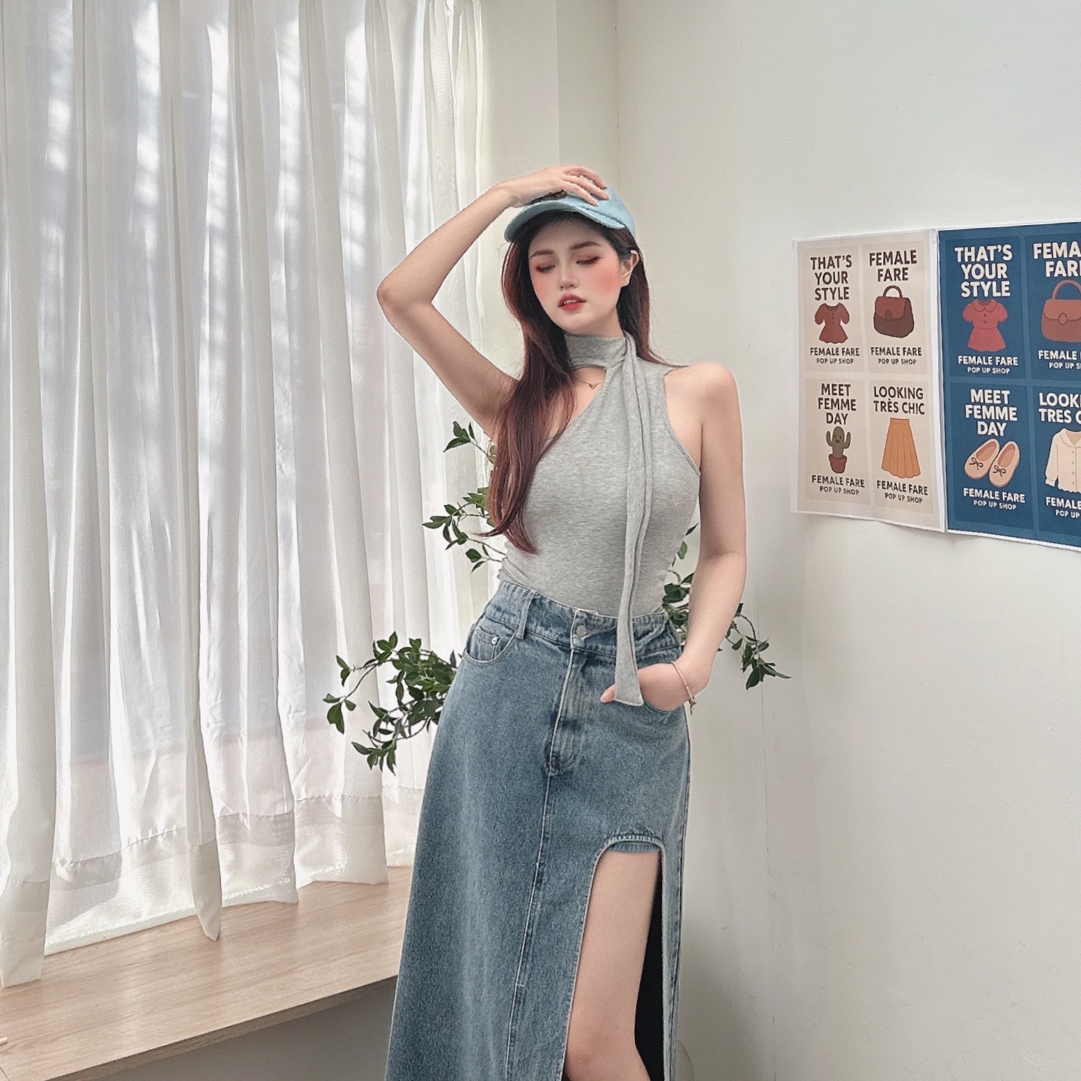 小性感掛脖斜單肩BRATOP/四色