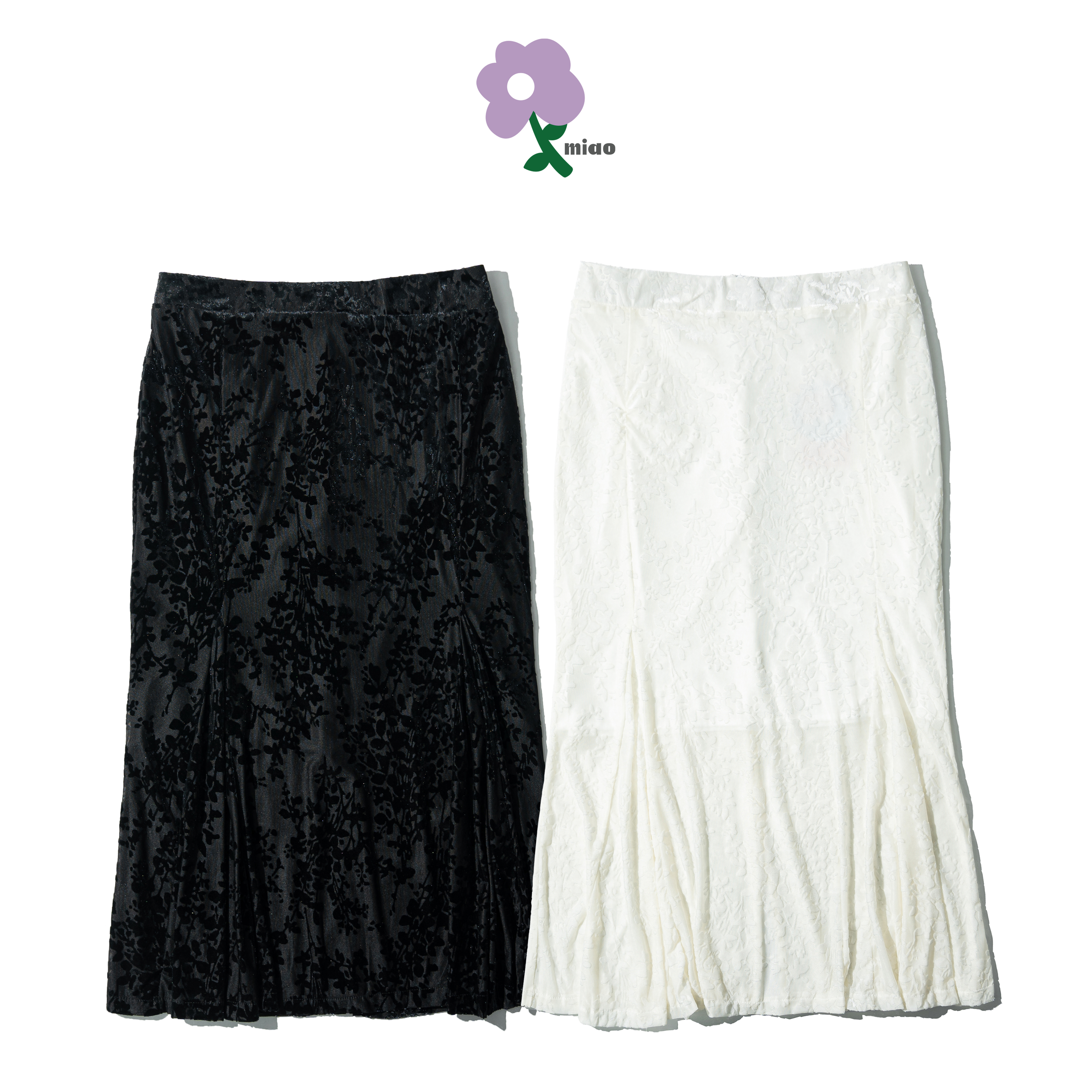 AGILITY MIAO Jacquard Fishtail Skirt 女裝 絲絨提花 魚尾裙 [M-SK5]