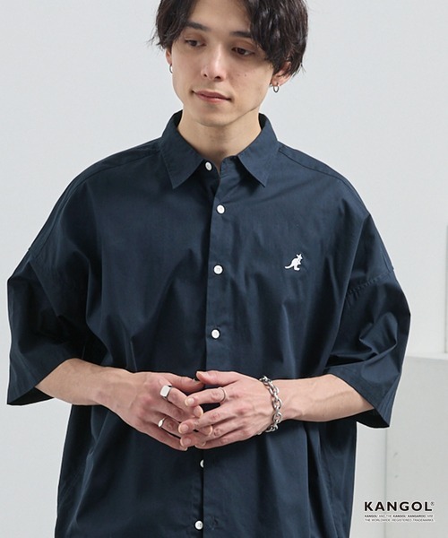 日本 Kangol One Point Logo S/S Shirt [sh1463]