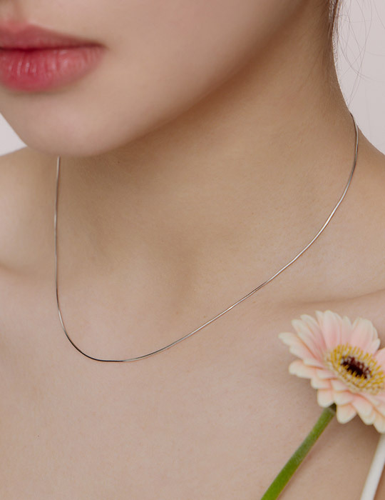 【925純銀】經典日常蛇骨鍊項鍊(延長鍊)