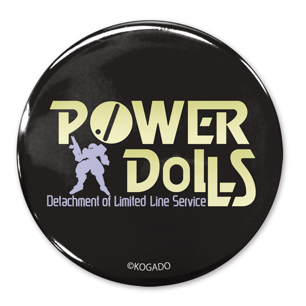 Cospa 0512 POWER DoLLS ロゴ 65mm缶バッジ [POWER DoLLS] 襟章
