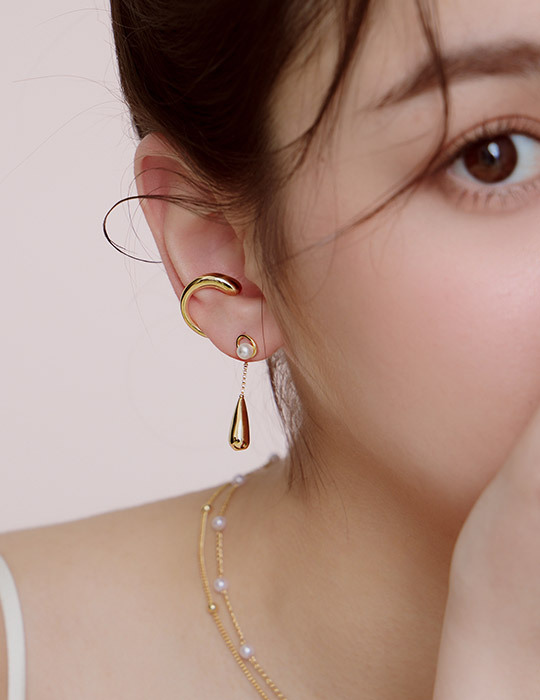 流線垂掛耳骨夾(單支)