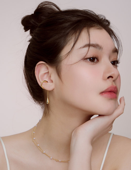 流線垂掛耳骨夾(單支)