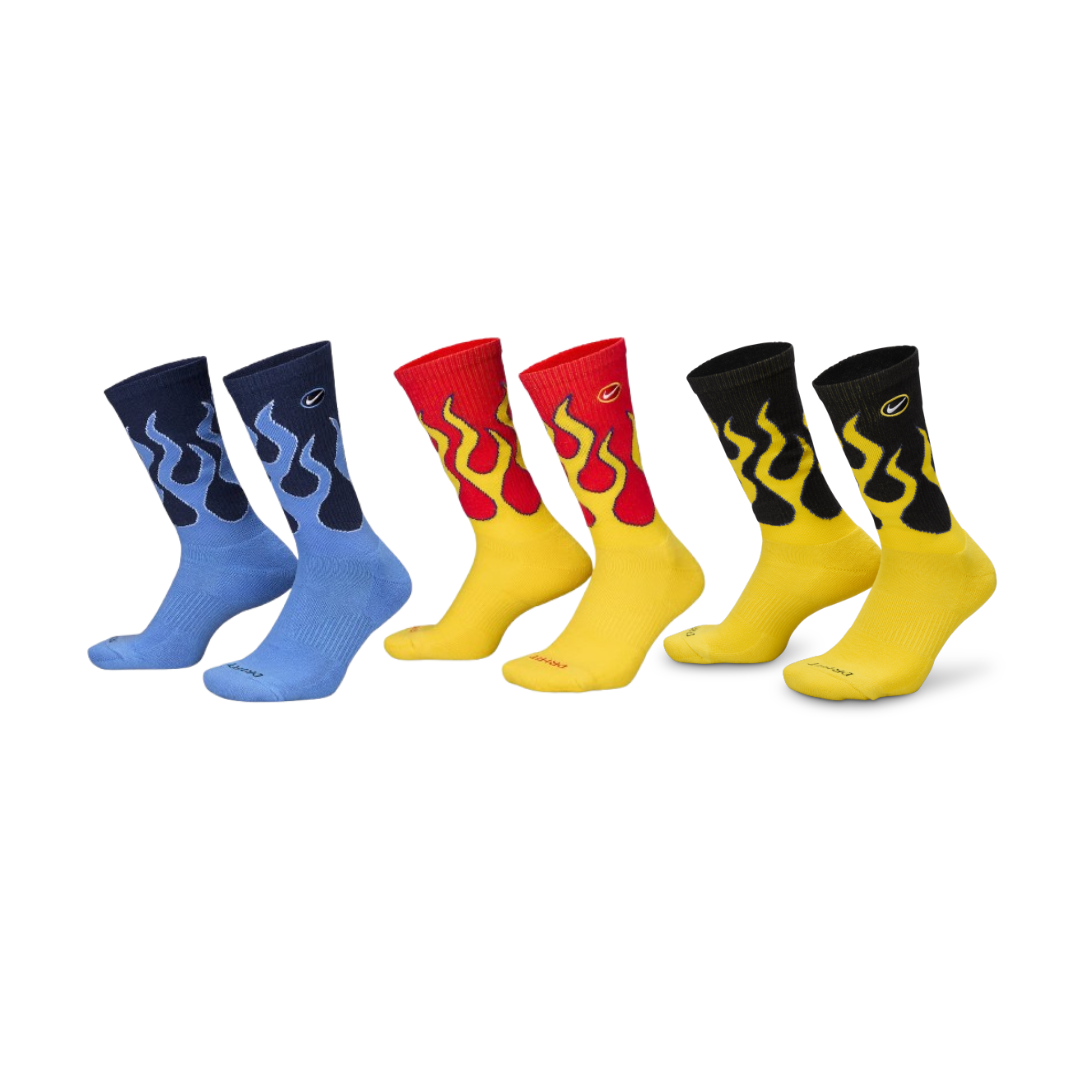 Nike Everyday Plus 火焰 中筒襪 長襪 黃 IB2285-010 藍 IB2285-410 紅 IB2285-657