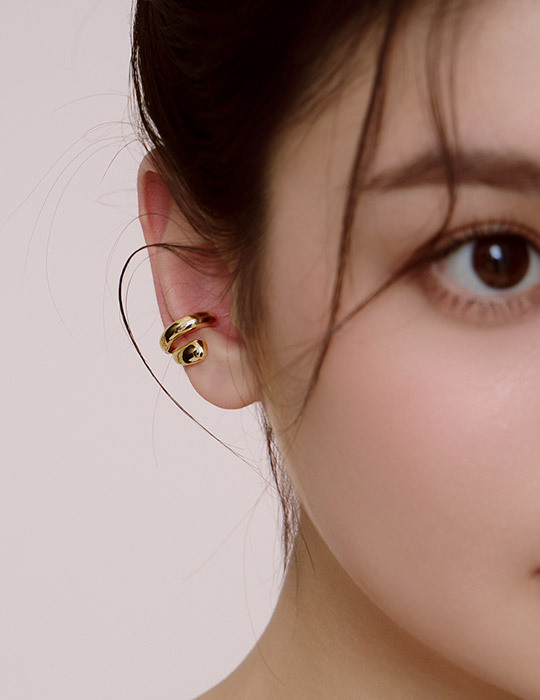 雙層C型不規則耳骨夾(單支)