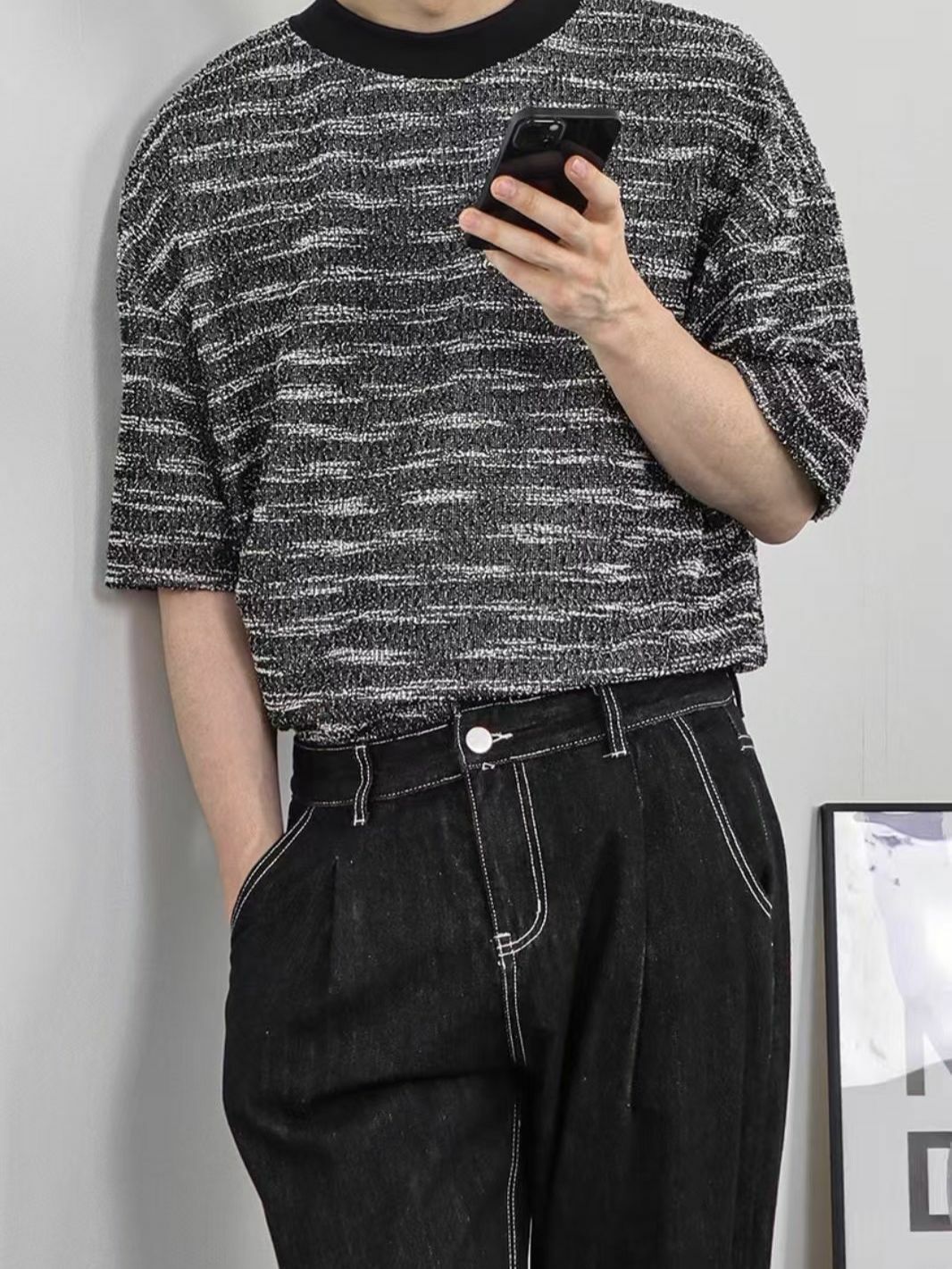 橫紋短袖Tee AUDAU-015T