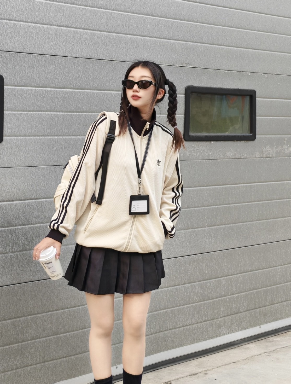 ADIDAS WAFFLE BBTT 立領 華夫格 立領 休閒外套 鬆餅紋 情侶款 JW0109