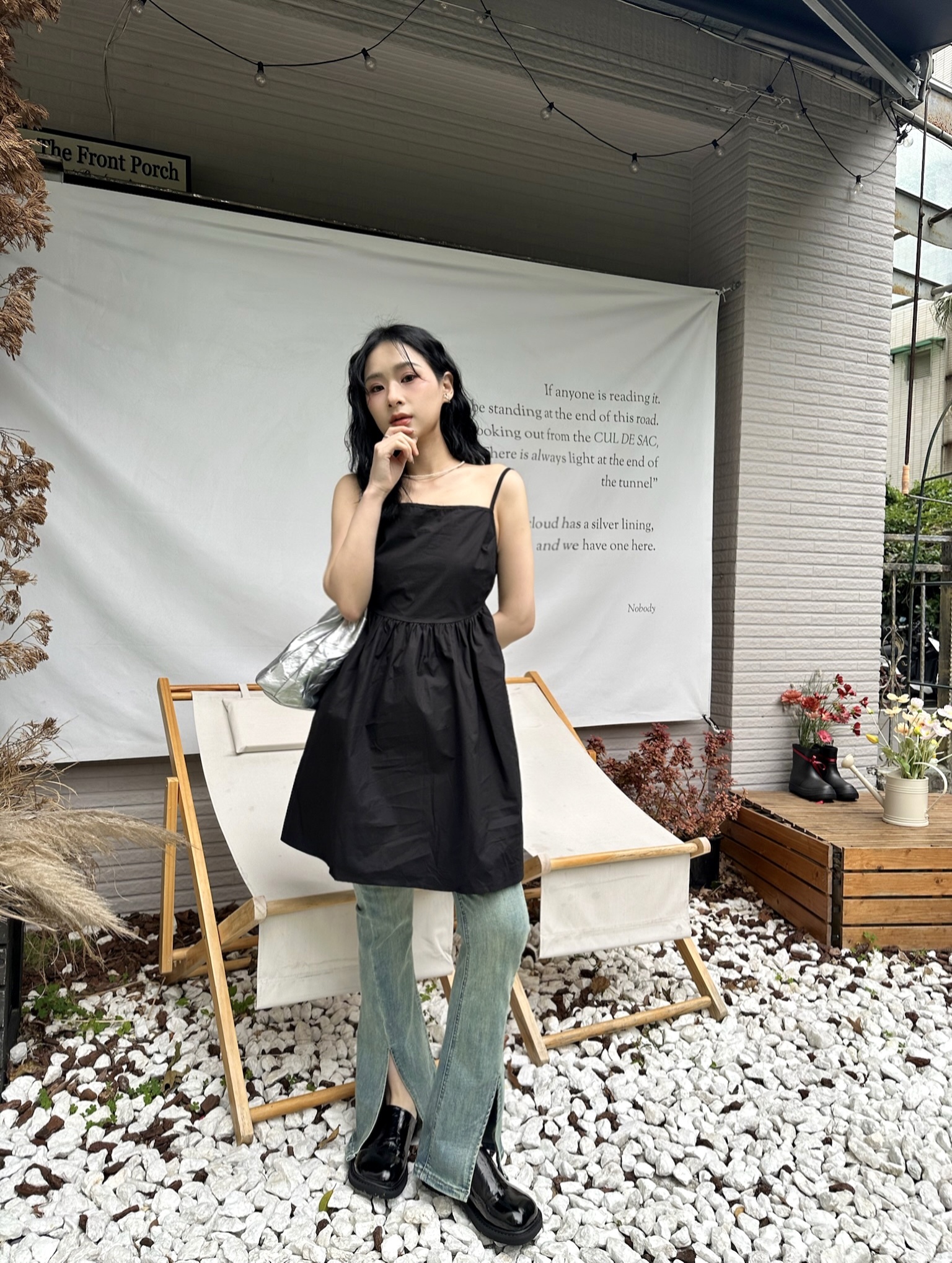 夏日的開端後綁帶短洋