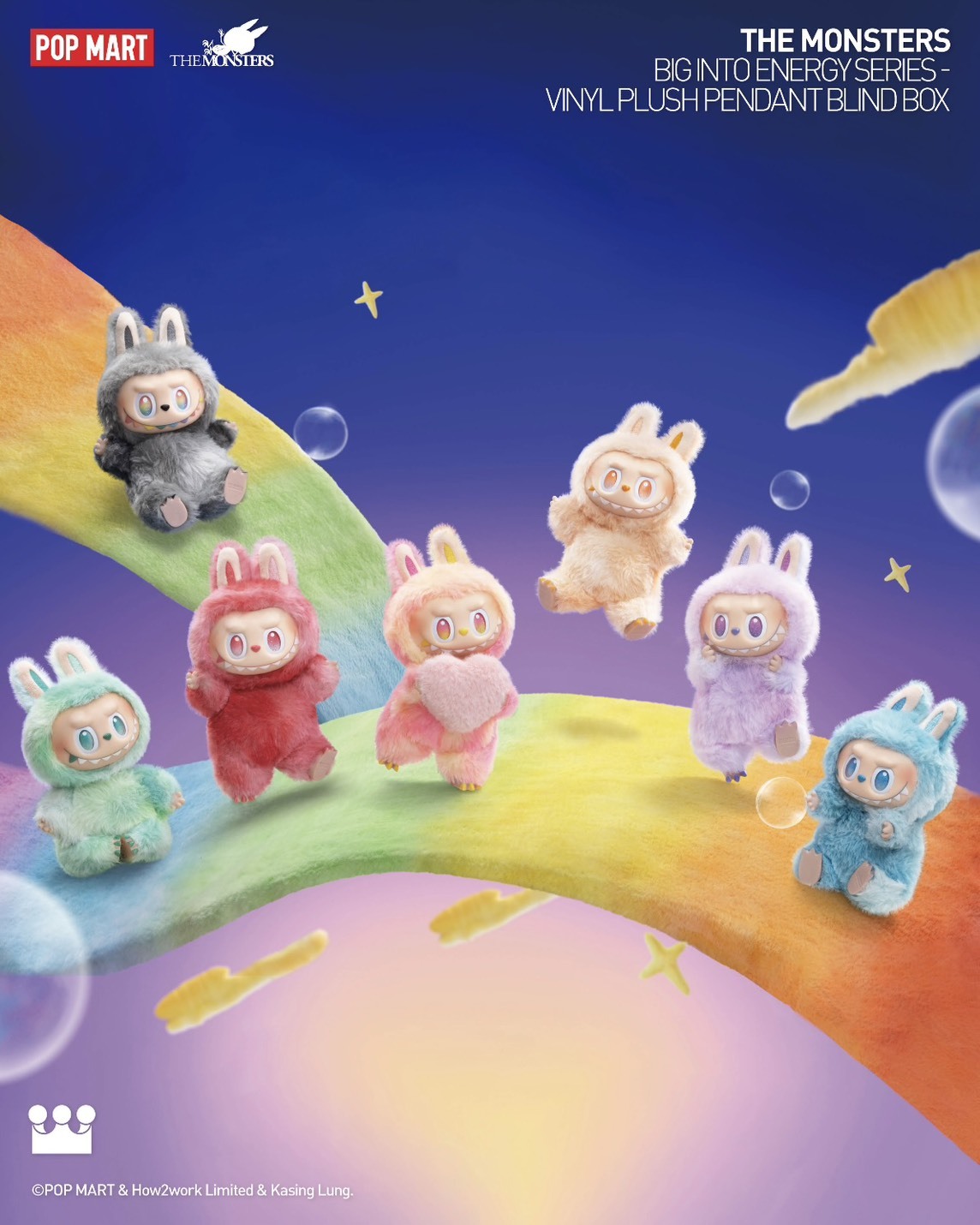 POPMART 泡泡瑪特Labubu 3.0 前方高能搪膠毛絨系列盲盒