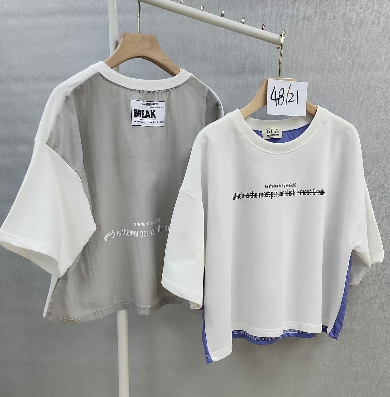 Cd7016  字母tee  胸48 長21