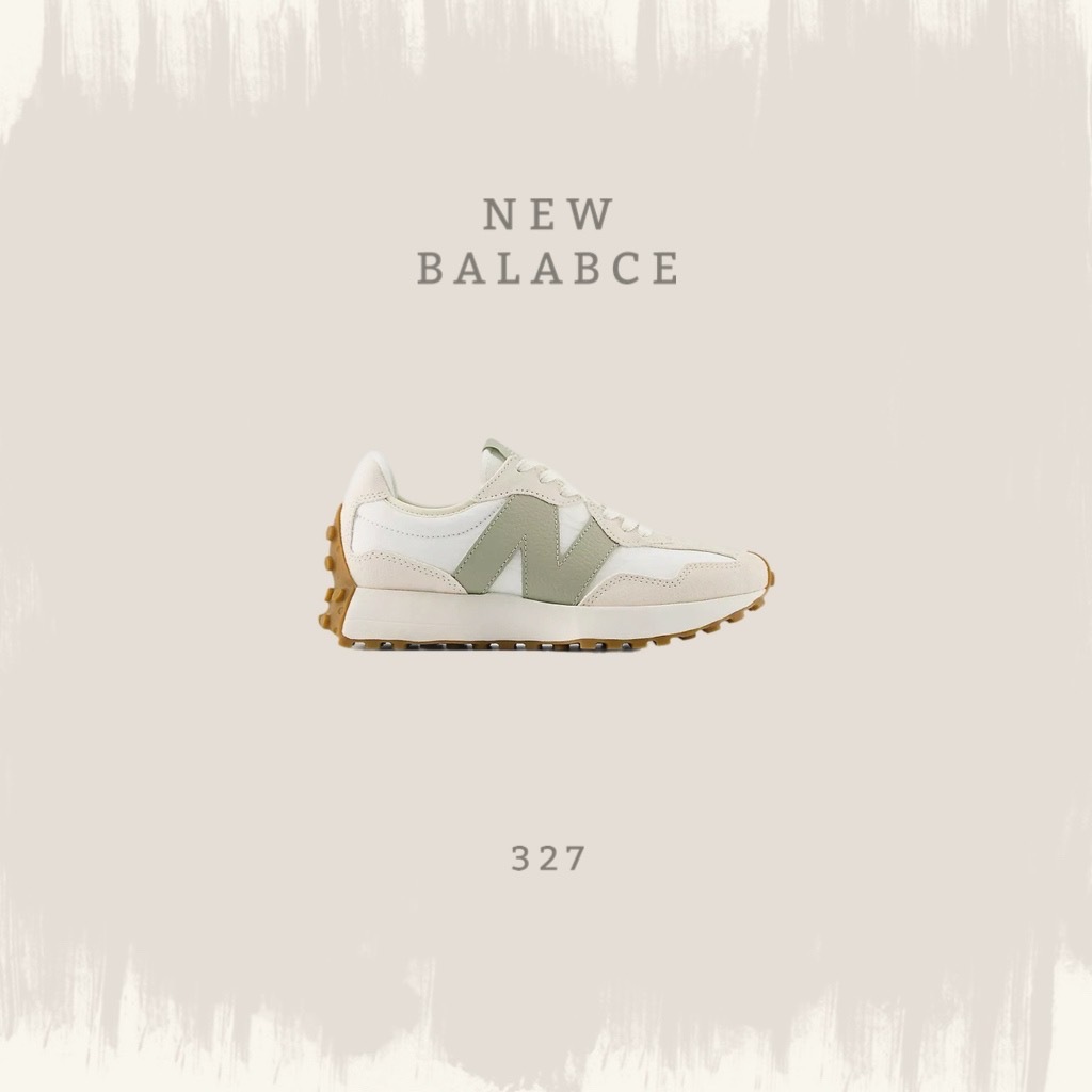 NEW BALANCE 327 米白紫 麂皮 拼接 復古 運動鞋 WS327FTB