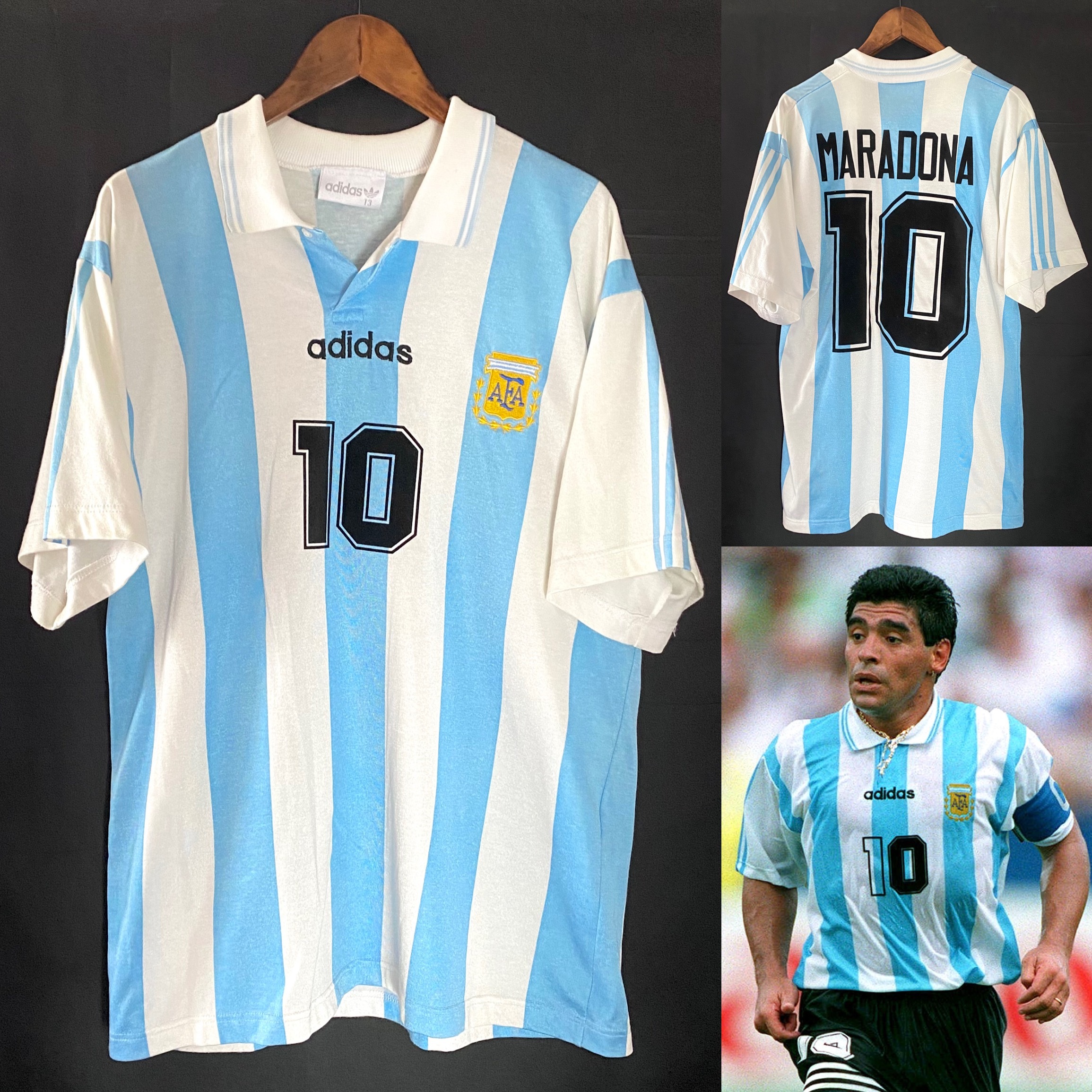 Argentina 1994 Adidas Home Shirt #10 MARADONA