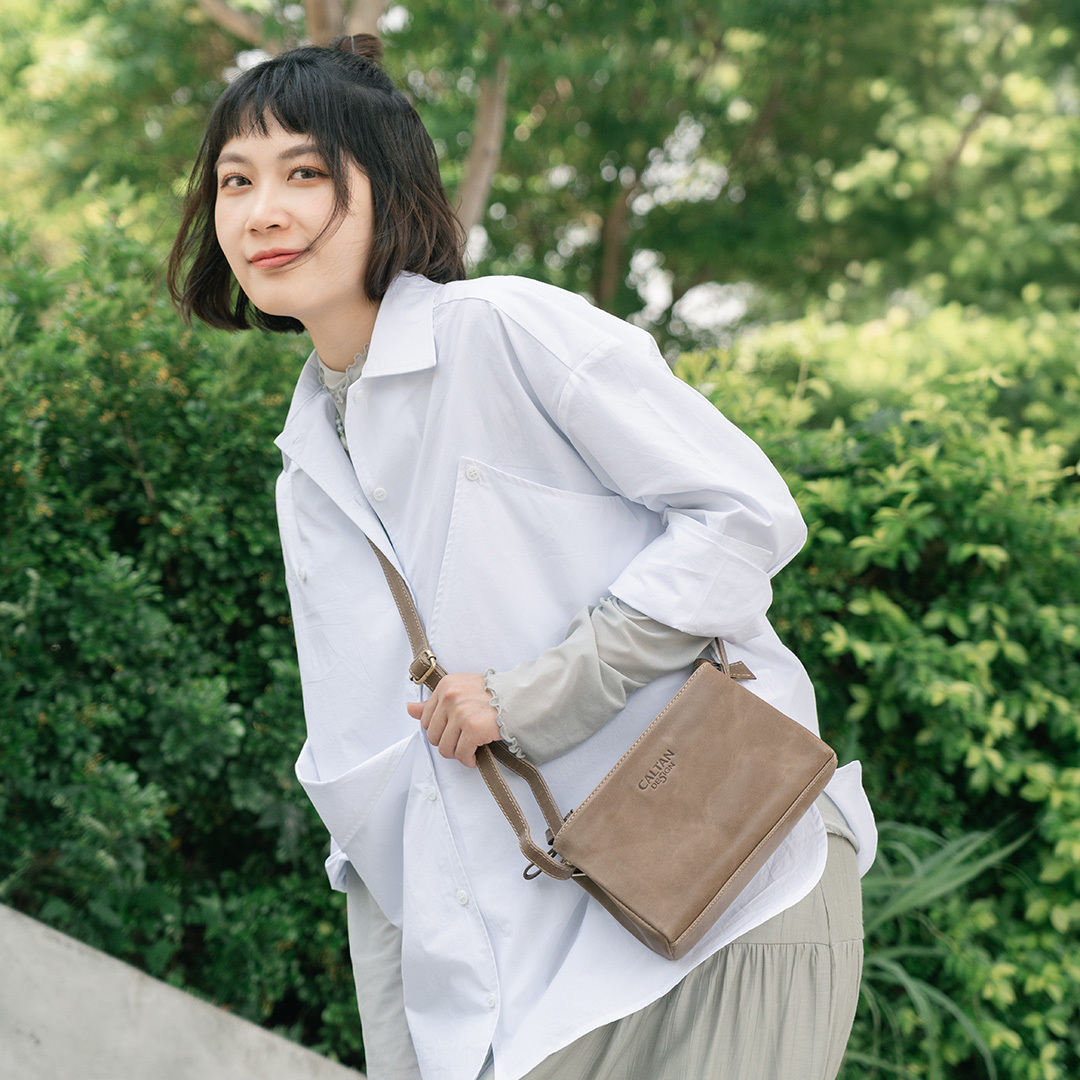 真皮精簡復古小包-四色(5485)