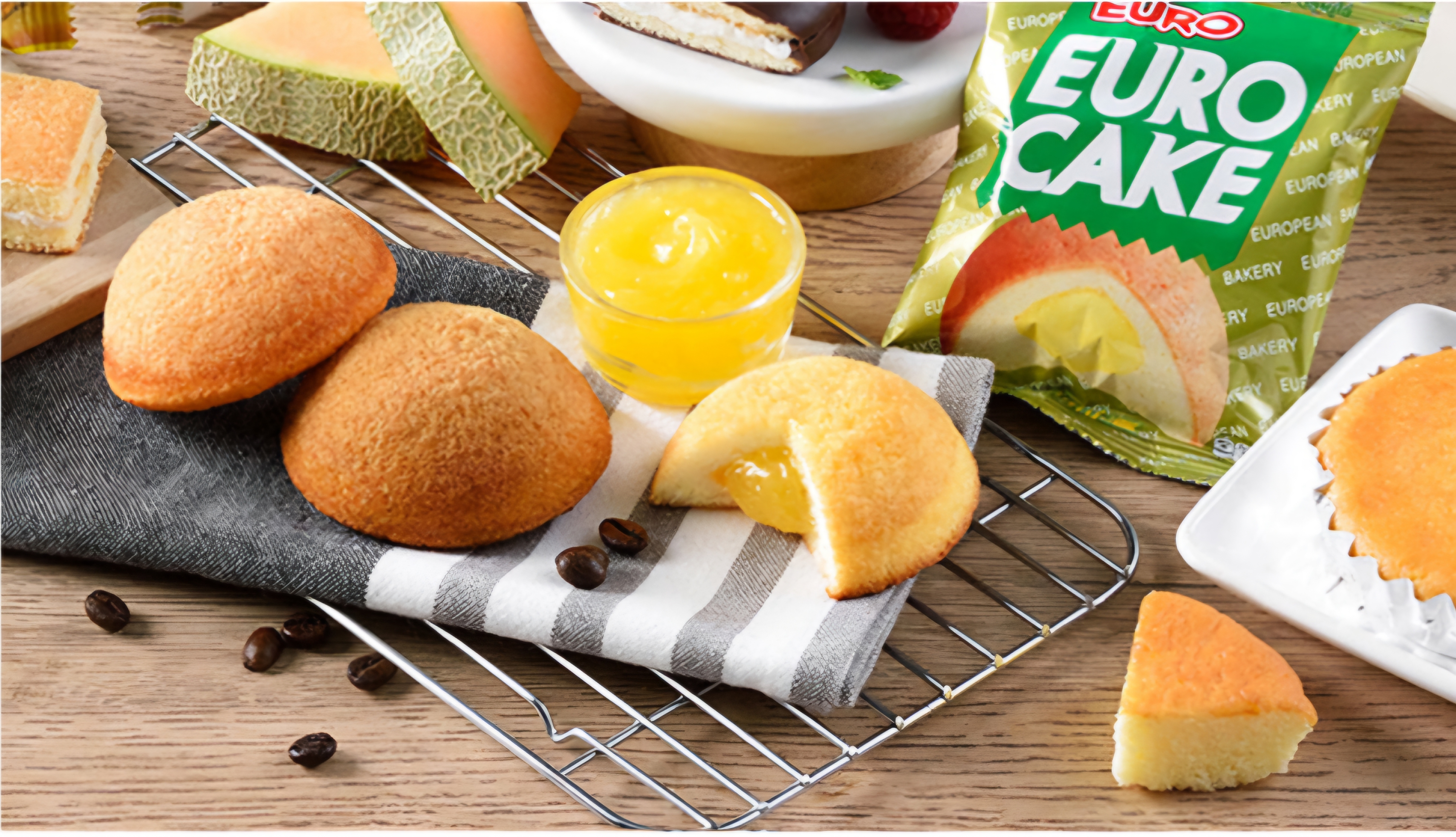 泰國 EURO 吉士/香蕉夾心蛋糕 (一盒12個入) (T6/MA276)