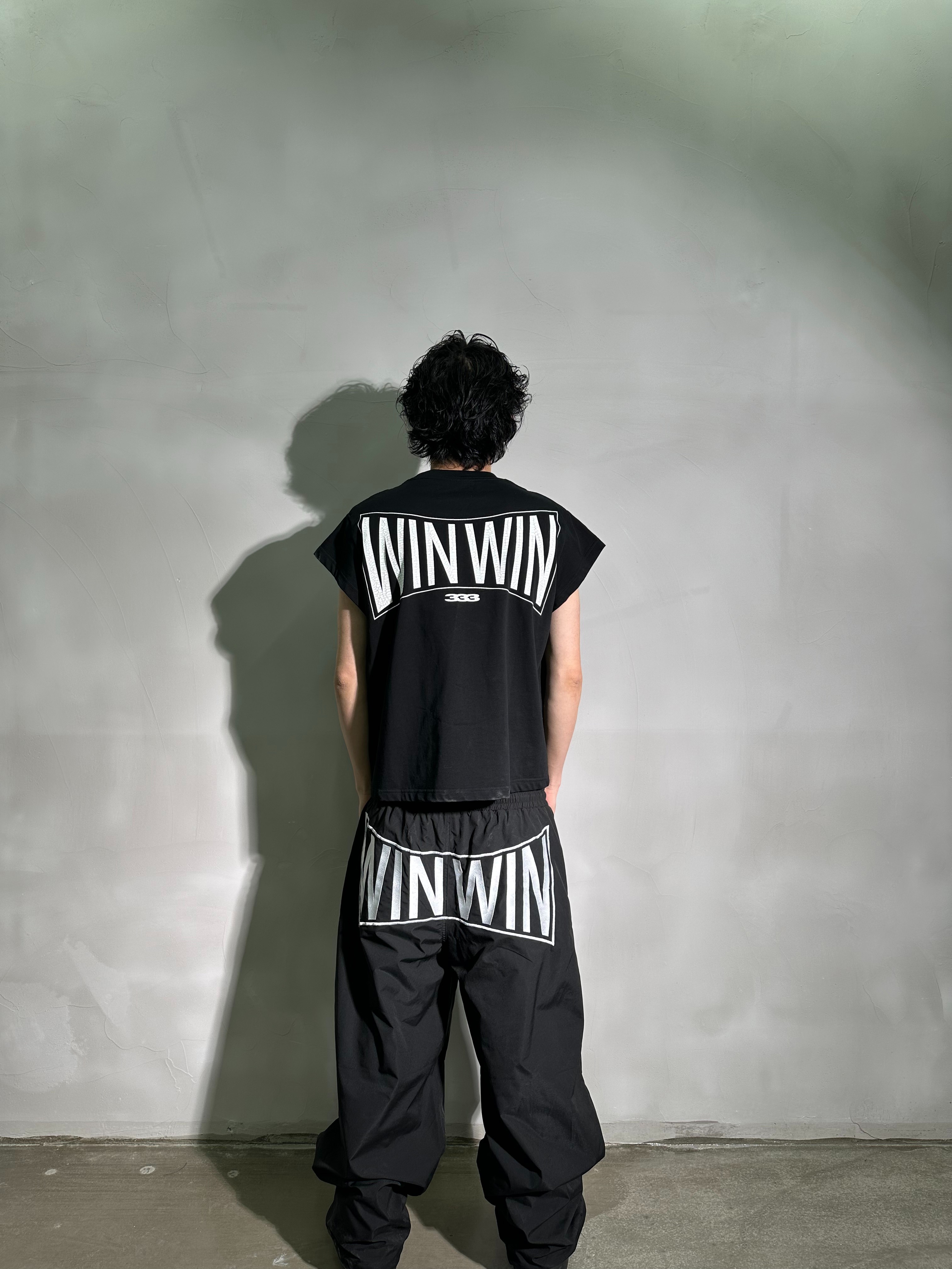 PCCVISION 3MAN0N winwin burst print two-color short-sleeved T-shirt