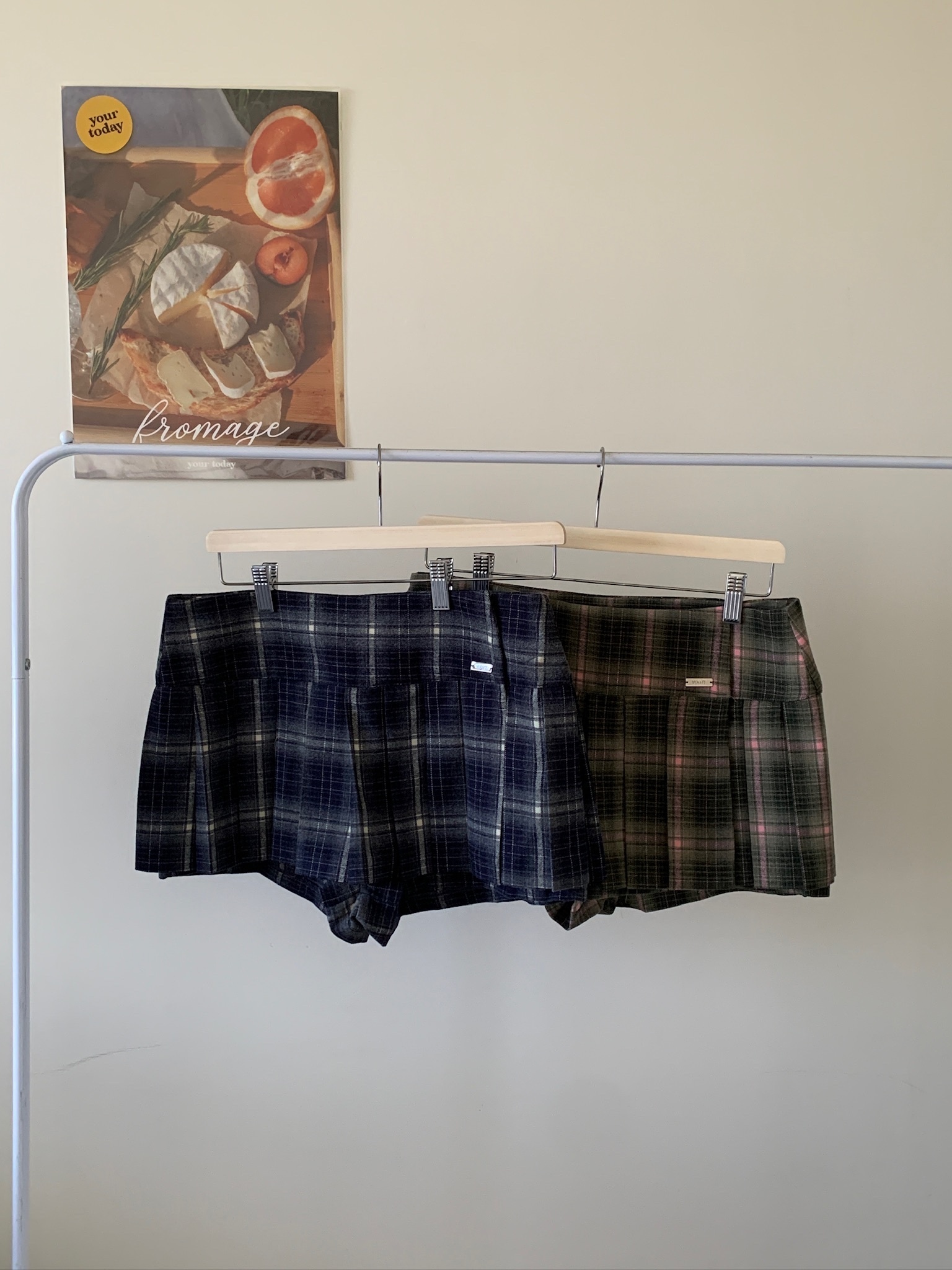 正韓 辣妹過招美式復古校園短裙