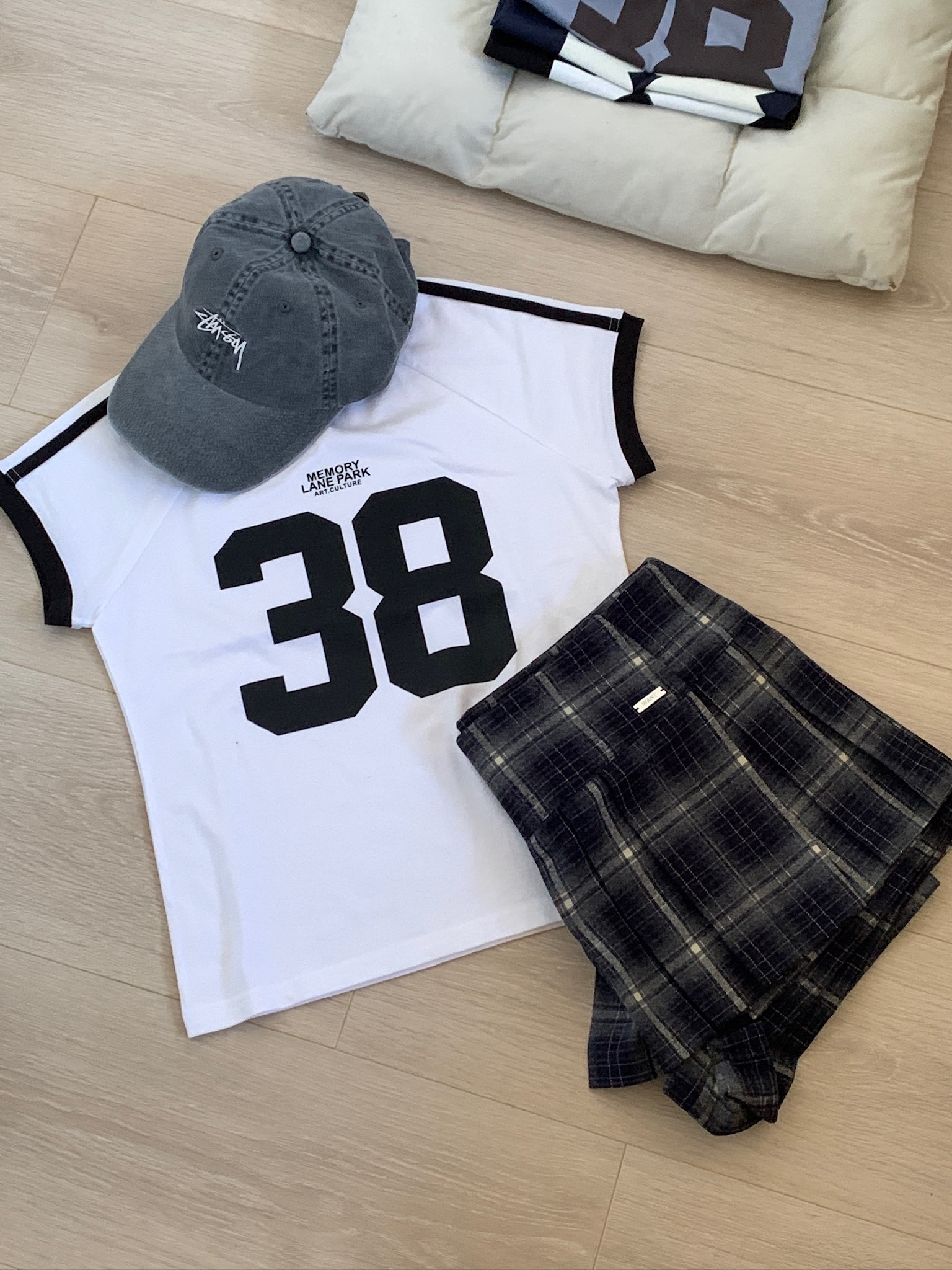 正韓 辣妹過招美式復古校園短裙