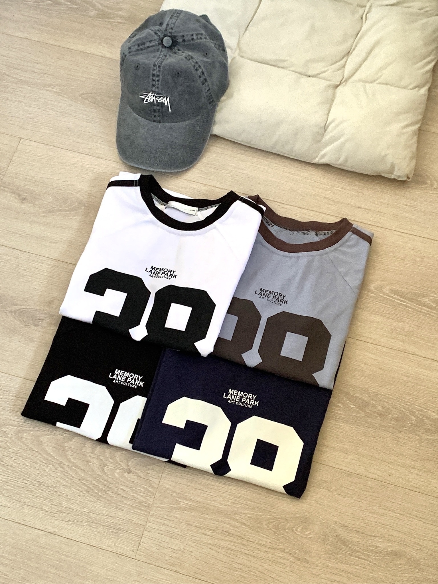 正韓 運動少女數字短袖球衣（4colors）