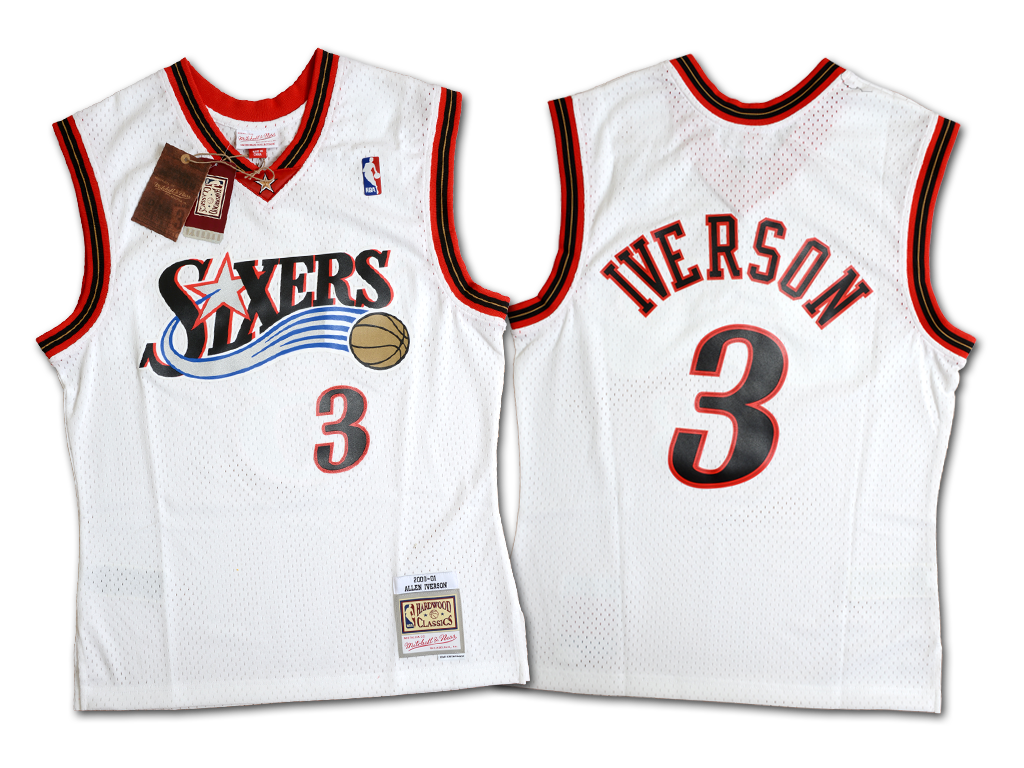 Mitchell & Ness 費城76人隊 Allen Iverson 2000-2001 復刻 Swingman 球衣