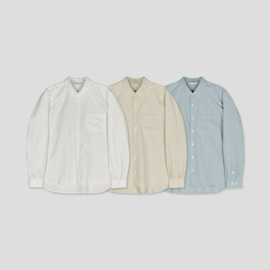 直紋長袖恤衫 S2313