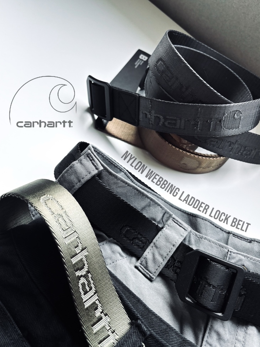 CARHARTT 滿版LOGO 尼龍工裝腰帶