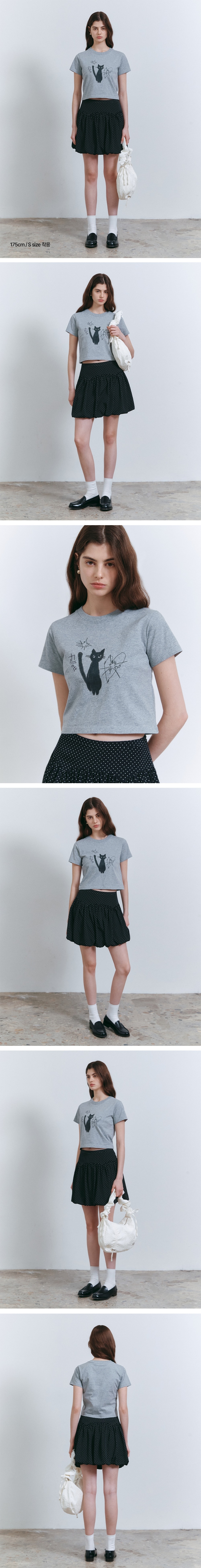 ★送料・関税込★FALLETT★Night Nero Crop Short Sleeve Tee★ FALLETT Night Nero Crop Short Sleeve Charcoal – NOTAG GLOBAL
