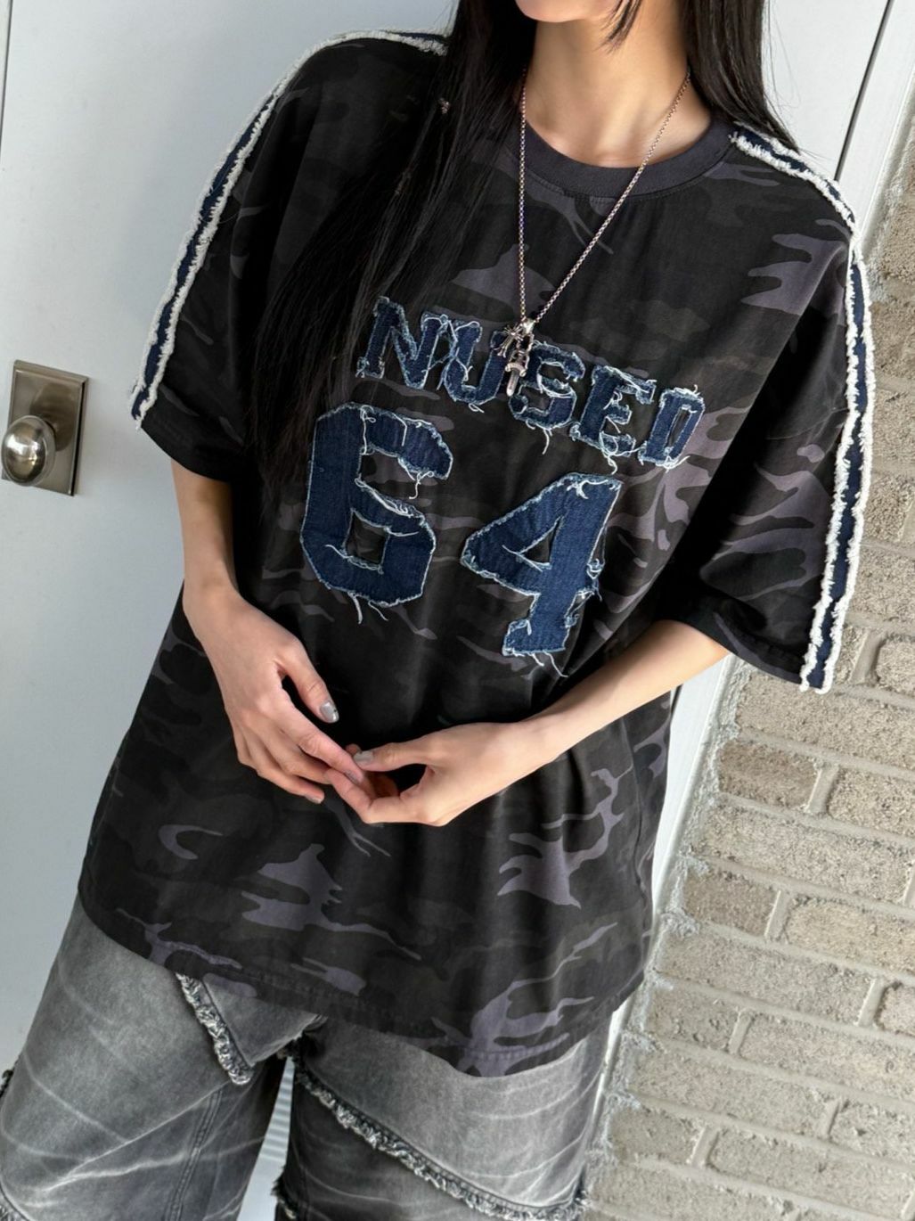 迷彩數字短袖Tee USED-084T