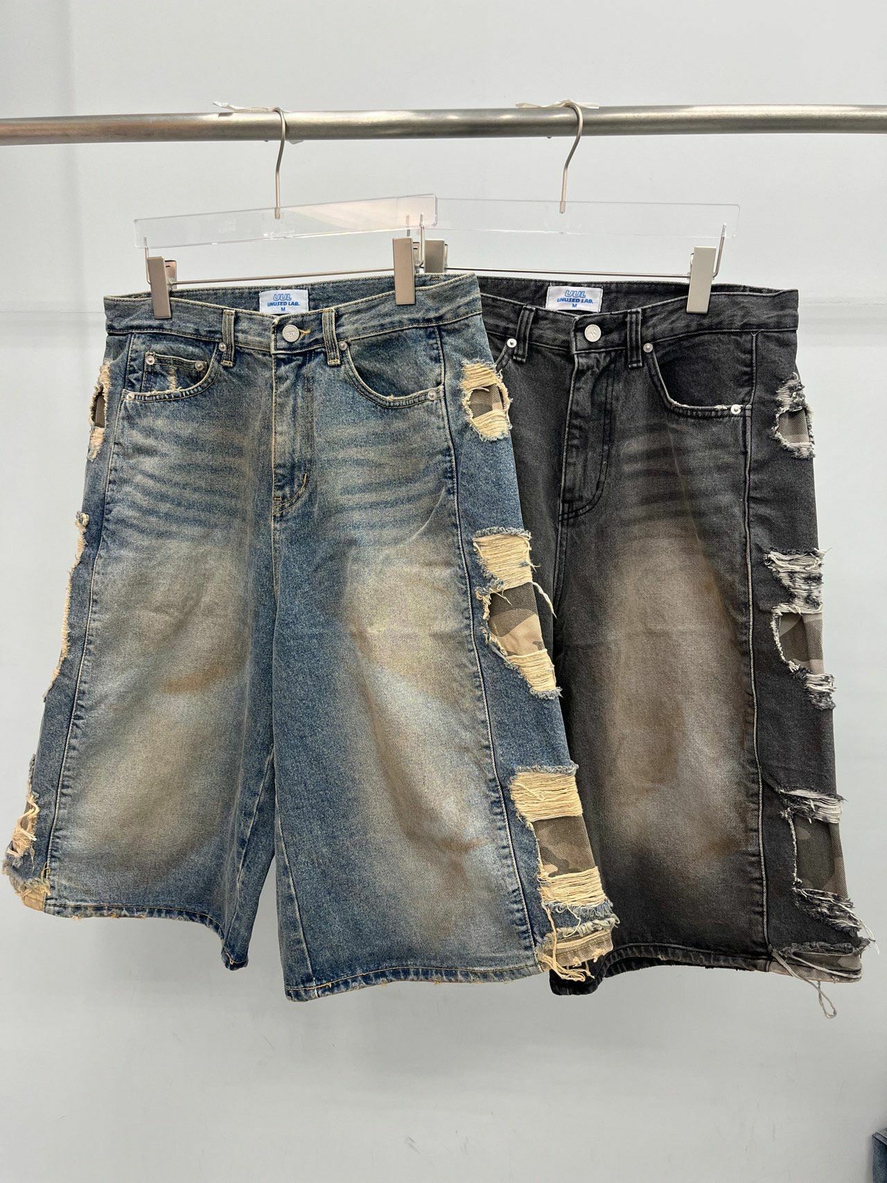 洗水破洞牛仔短褲 UNUSED-085P