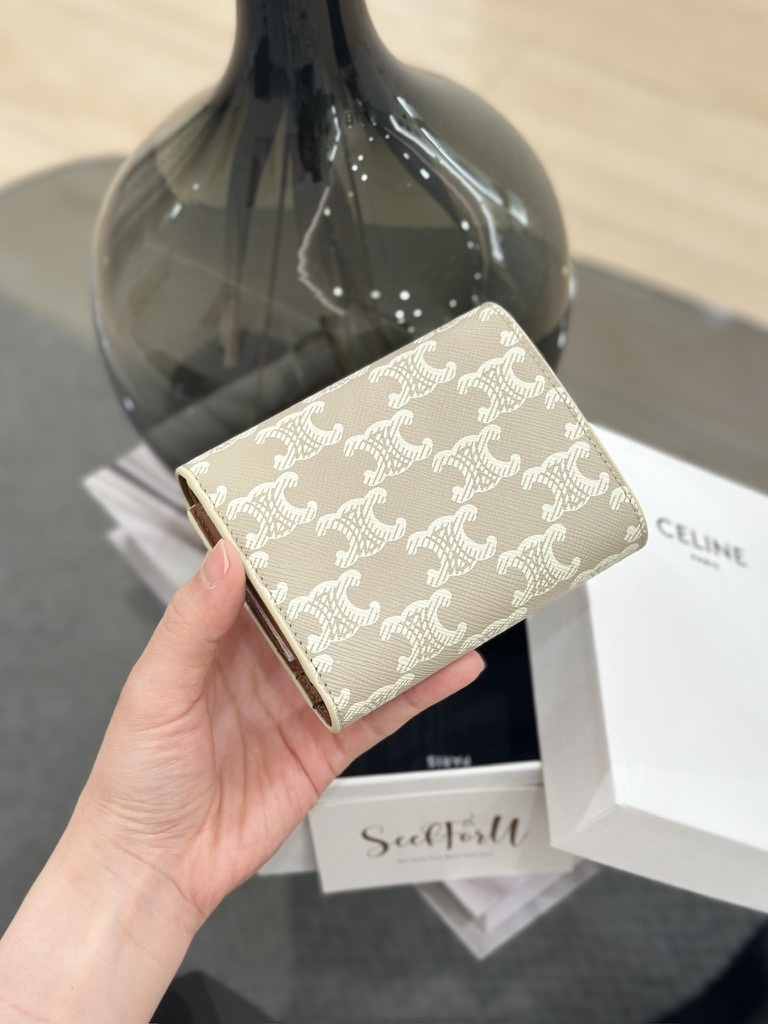 CELINE Triomphe Small Flap Wallet