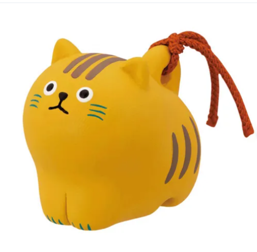 日式陶瓷貓貓鈴鐺 (非日本製)