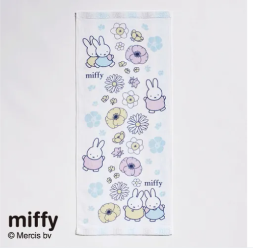 日本MIFFY花花長毛巾34x80 (非日本製)