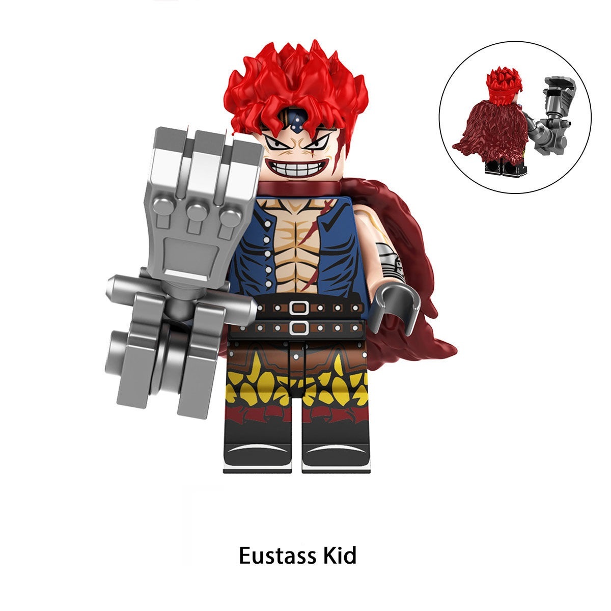 One Piece Eustass Kid Custom Minifigures Minifigs Fit Lego TP187