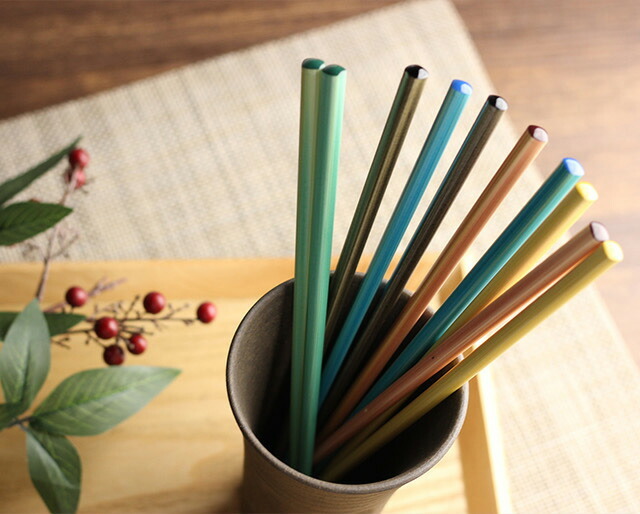 彩色 天然木筷子 5雙入 日本製｜ 日本CDF ètendue