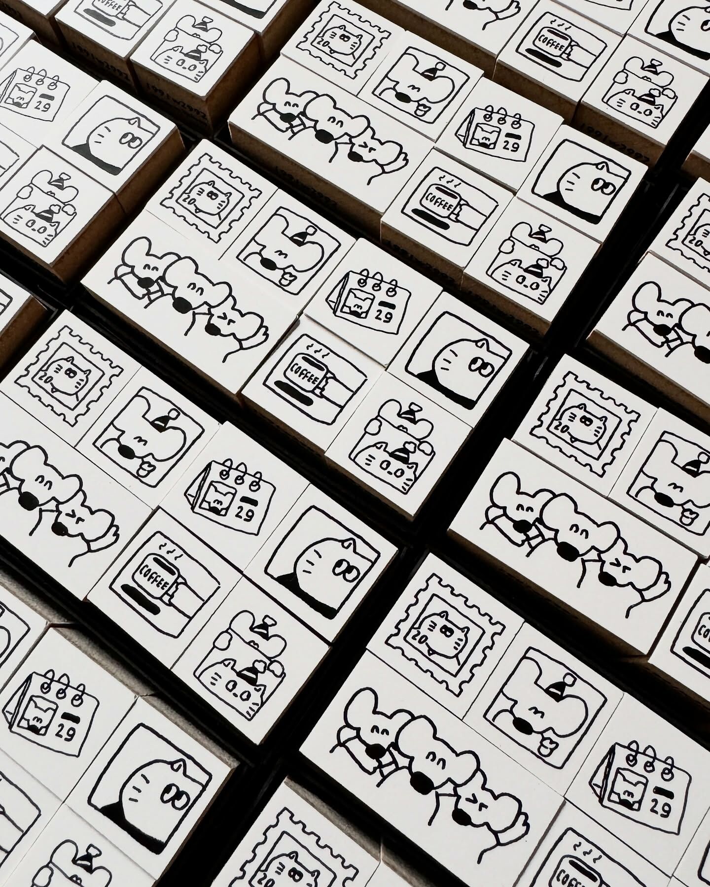 全家福小老鼠 7入迷你印章組｜ 1991w2992