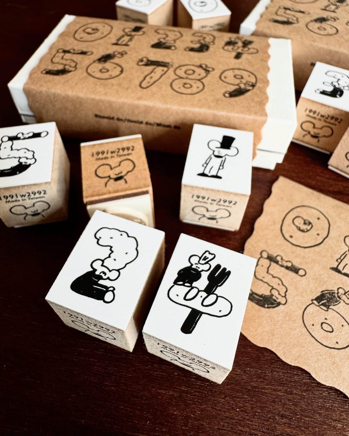 小老鼠數字 10入數字印章組｜ 1991w2992